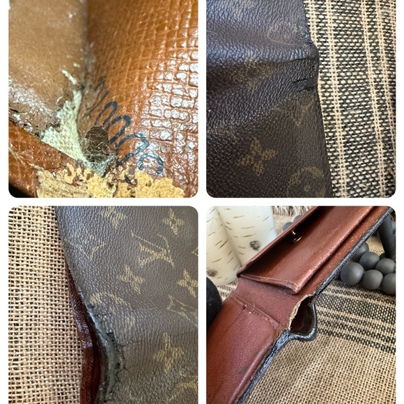 2 Men's Louis Vuitton, bifold, wallet, damaged - Picture 15 of 16